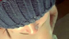 hey skater chick grabs handful of hot cum dripping everywhere 🛼💦😈