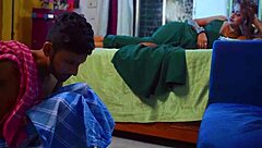 horny indian wife chokes on young servant cock rough