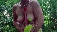 french maid slave chained bent over for public dildo humiliation