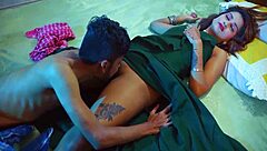 horny indian wife chokes on young servant cock rough