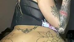 horny emo teen fingers big tits ass solo tattooed