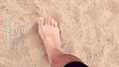 bare feet play in sand for sensory barefoot fetish fun