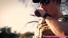 Glamcore Babe's Intense Dickride on Border Officer