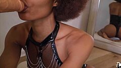 summer starts with cute blowjob cum in mouth closeup