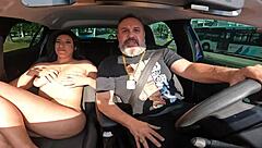 raw homemade anal bareback car ride with fernanda uzi