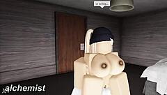 amazing whore roblox deepthroats big tits cumshot night