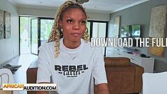 sawadi jones, horny ebony teen, pounded after fake casting interview