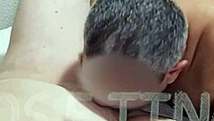 brazilian husband licks wet shaved wife pussy