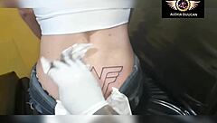 Tattooed Tgirl Alexia Duucan's Ass Tattoo Best Moments