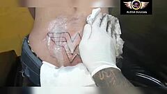 Tattooed Tgirl Alexia Duucan's Ass Tattoo Best Moments