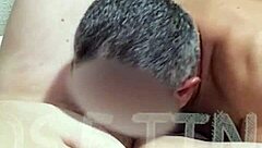 brazilian husband licks wet shaved wife pussy