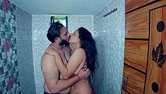 Desi Stepmom Begs for Hard Bathroom Pounding!