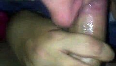 Girlfriend sloppy deepthroats boyfriend cock!