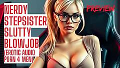 nerdy girl whispers erotic asmr blowjob joi taboo audio