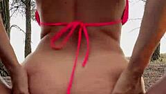 Latina Bitch Begs for Woods Creampie Pounding?