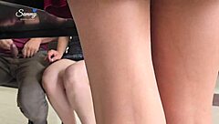 husband's sister eats cock at table with bisexual wife