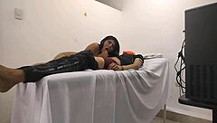 doctor plans massage but horny patient turns it into wild fuck session