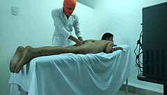 doctor plans massage but horny patient turns it into wild fuck session