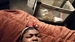 watch me cum hard inside pregnant ebony bbw girlfriend's tight pussy