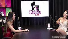 mayra marcele and tifany swing cast tease in sheer red outfits compilation