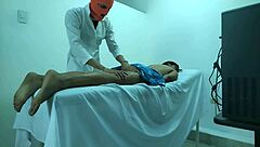 doctor plans massage but horny patient turns it into wild fuck session
