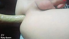 Ruby Queen Ladyboy Hot Anal Dildo Penetration Solo
