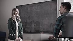petite blonde teen pounded hard by teacher after class