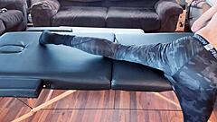 Stretching Body In Compression Pants Massage HD
