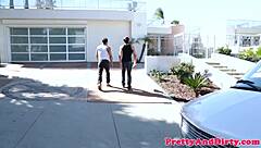 Glamour Milf Rides And Sucks Big Tits Threesome Frenzy!