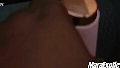 Horny BBW ebony MILF masturbates wildly in Lagos traffic jam!