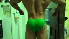 athletic milf's fitness prep teases toned curves