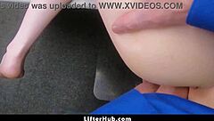 caught thief stripped ripped clothes punished doggystyle garage!