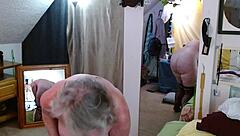 sexy model slips into bodystockings teases hairy pussy then cums wildly together