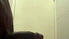 oh shit caught me jerkin my huge cock in office bathroom cum covered mess
