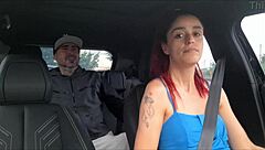 app driver fucks passenger in car publicly