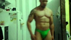 athletic milf's fitness prep teases toned curves