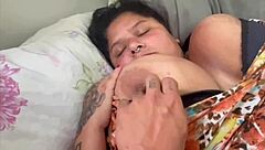 brazilian bbw latina gets bareback creampie in bedroom
