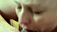 Slutty Wife Gives Hot Deepthroat Blowjob