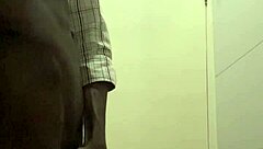 oh shit caught me jerkin my huge cock in office bathroom cum covered mess