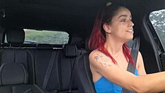 app driver fucks passenger in car publicly