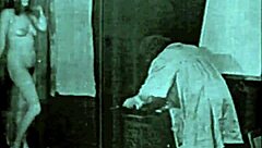 Vintage retro hairy beaver gets fucked in antique pornostalgia scene