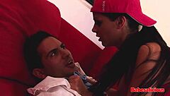 Sporty Big Titted Black Brunette Banged by Doctor