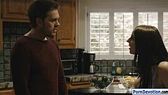 Huge Titted Angela White Deepthroats Monster Cock in Garage