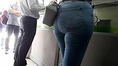 Tight Leggings Rip for Wild Ass Reveal!