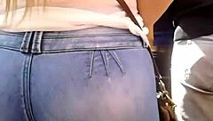 Wera's mega juicy ass bursts in tight jeans