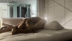 Passionate Latina Babe Rides Leo Santos for Creampie Orgasm