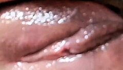 Colombiana masturbates solo in homemade bathroom real