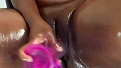 Ebony Big Clit Pussy Solo Squirting Toy Moan Daddy Gift