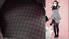Pantyhose legs fetish tease and worship closeup