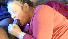 sloppy deepthroat on big black cock